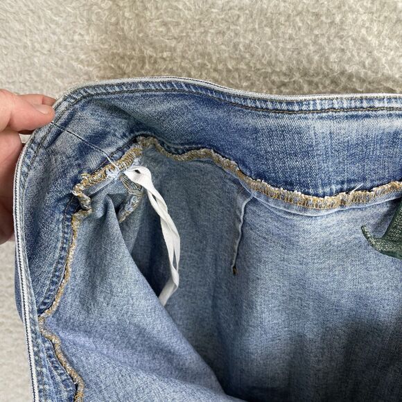 VTG Lauren Jeans LRL Denim Skirt Womens sz 18W Black Midi Aline Hong Kong READ - Picture 9 of 15